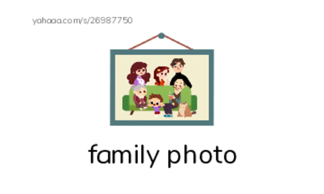 My Big Family PDF index cards with images
