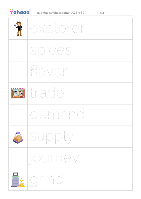RAZ Vocabulary O: Pepper The King of Spices PDF one column image words
