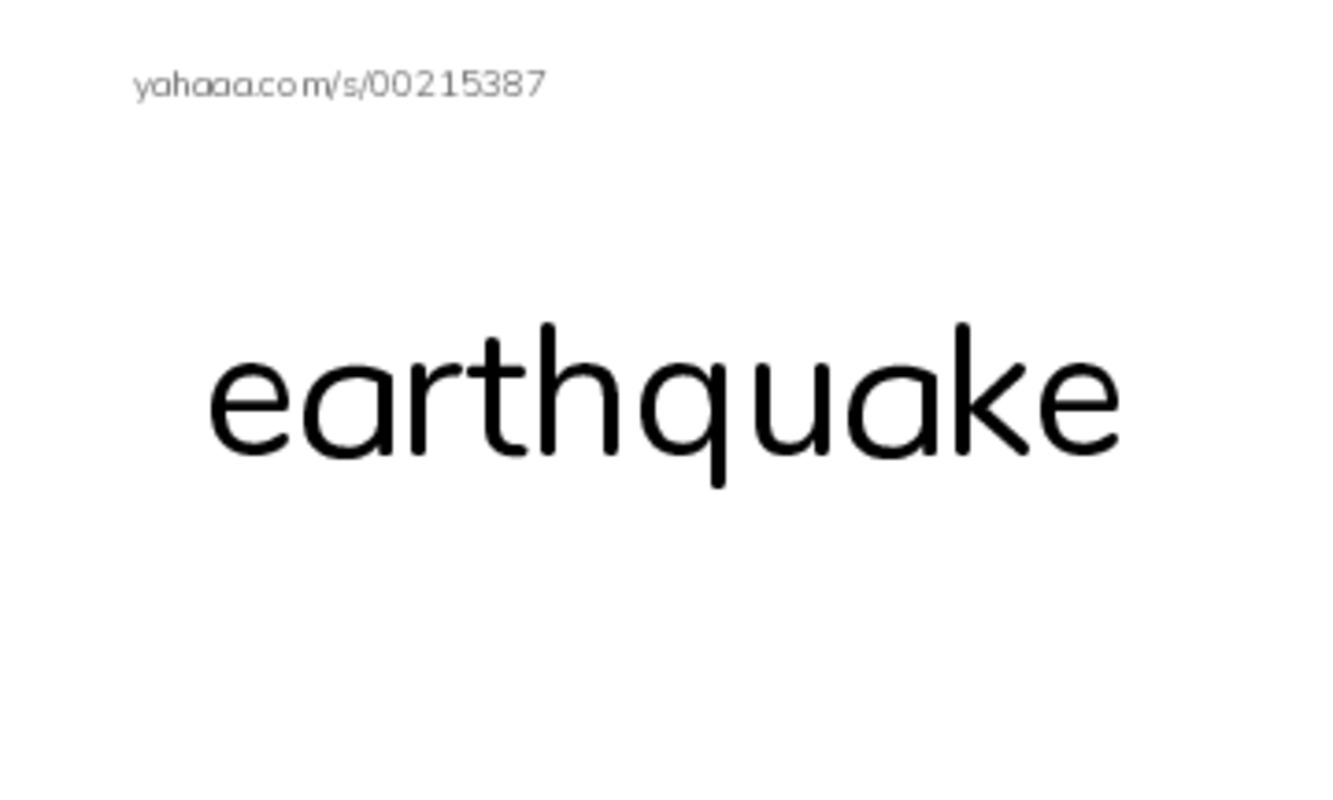 RAZ Vocabulary Q: Earthquakes Volcanoes and Tsunamis PDF index cards word only