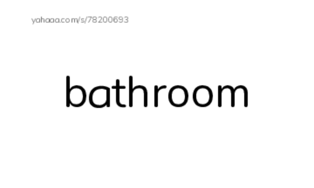 Bathroom PDF index cards word only