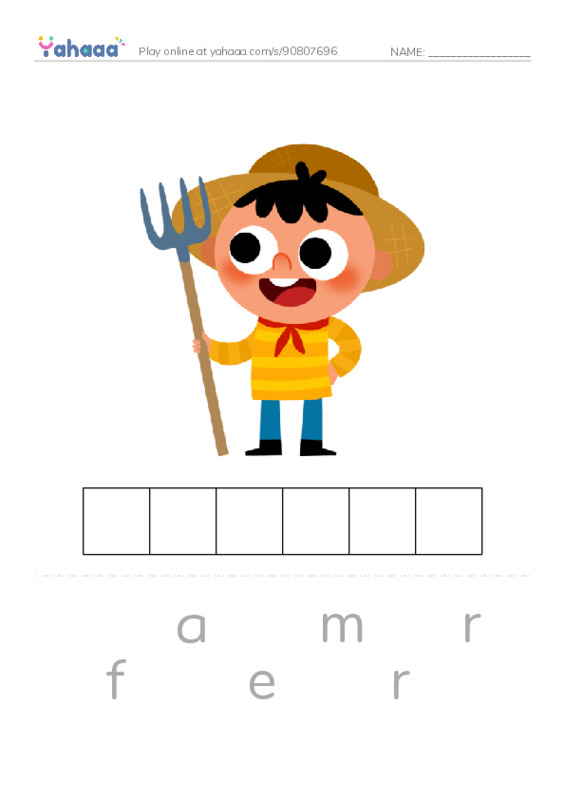 A Farmer's Daily PDF word puzzles worksheet