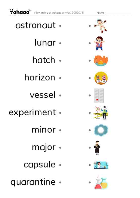 4A FET Unit6 1 PDF link match words worksheet