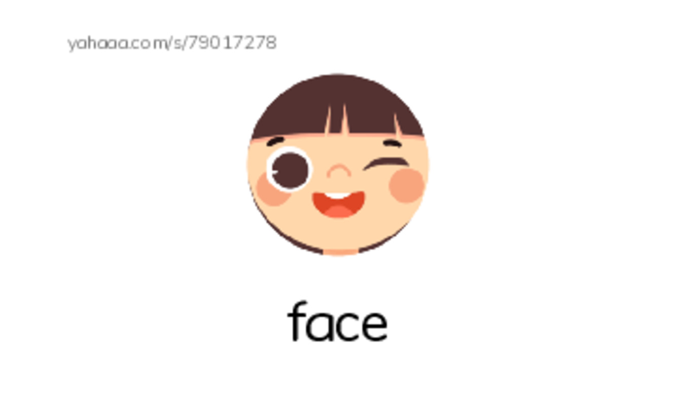 My Face PDF index cards with images