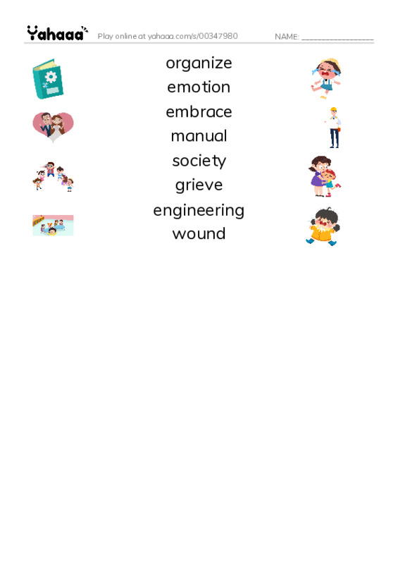 4A CET Unit 6: Reaching for Goals, week 2 PDF three columns match words