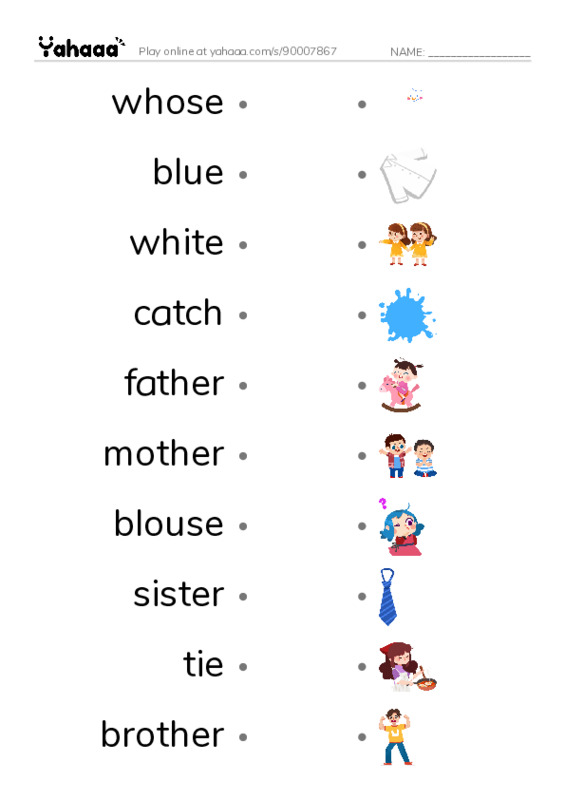 New Concept English Lesson 11-12 PDF link match words worksheet