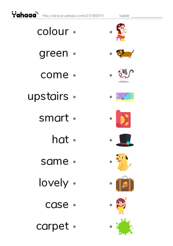 New Concept English Lesson 13-14 PDF link match words worksheet