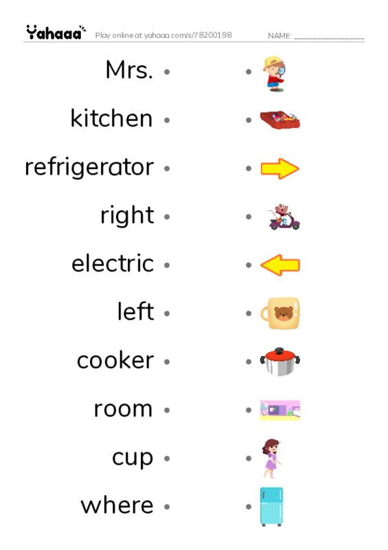 New Concept English Lesson 25-26 PDF link match words worksheet