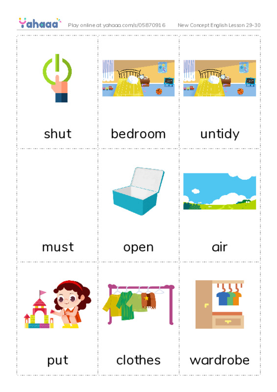 New Concept English Lesson 29-30 PDF flaschards with images