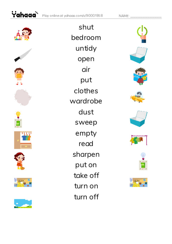 New Concept English Lesson 29-30 PDF three columns match words