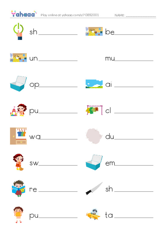 New Concept English Lesson 29-30 PDF worksheet writing row