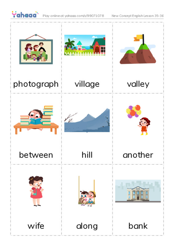 New Concept English Lesson 35-36 PDF flaschards with images