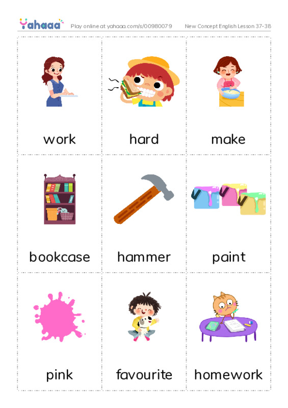 New Concept English Lesson 37-38 PDF flaschards with images