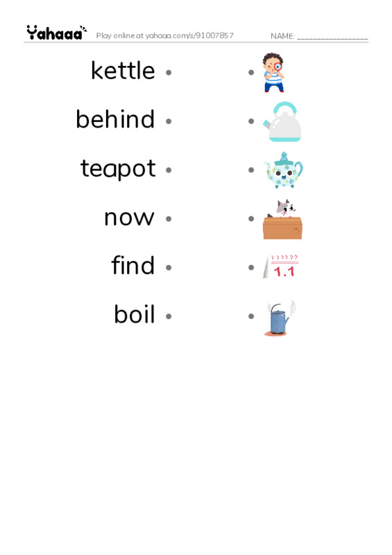 New Concept English Lesson 43-44 PDF link match words worksheet
