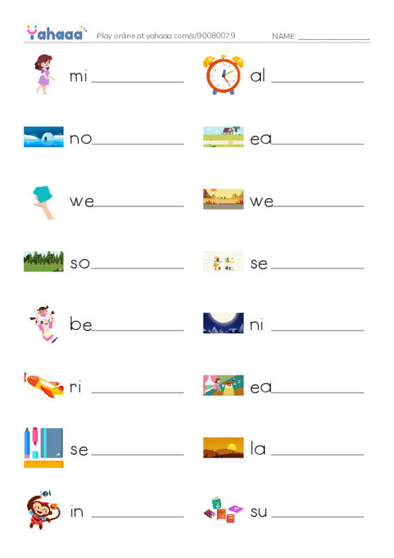 New Concept English Lesson 53-54 PDF worksheet writing row