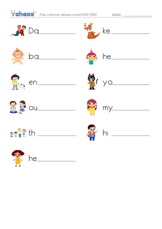 New Concept English Lesson 65-66 PDF worksheet writing row