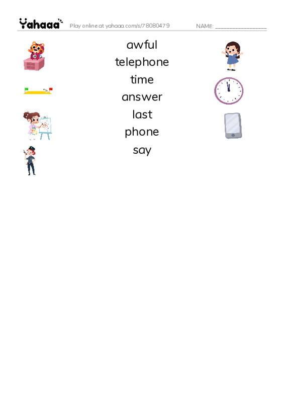 New Concept English Lesson 71-72 PDF three columns match words