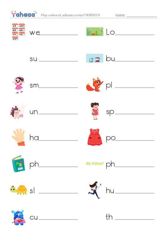 New Concept English Lesson 73-74 PDF worksheet writing row