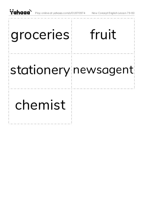 New Concept English Lesson 79-80 PDF two columns flashcards