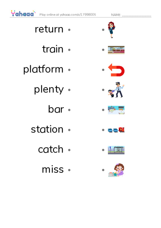 New Concept English Lesson 95-96 PDF link match words worksheet