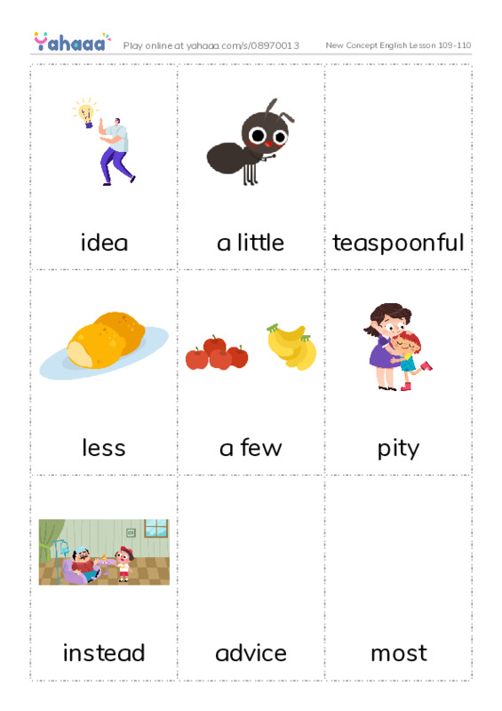New Concept English Lesson 109-110 PDF flaschards with images