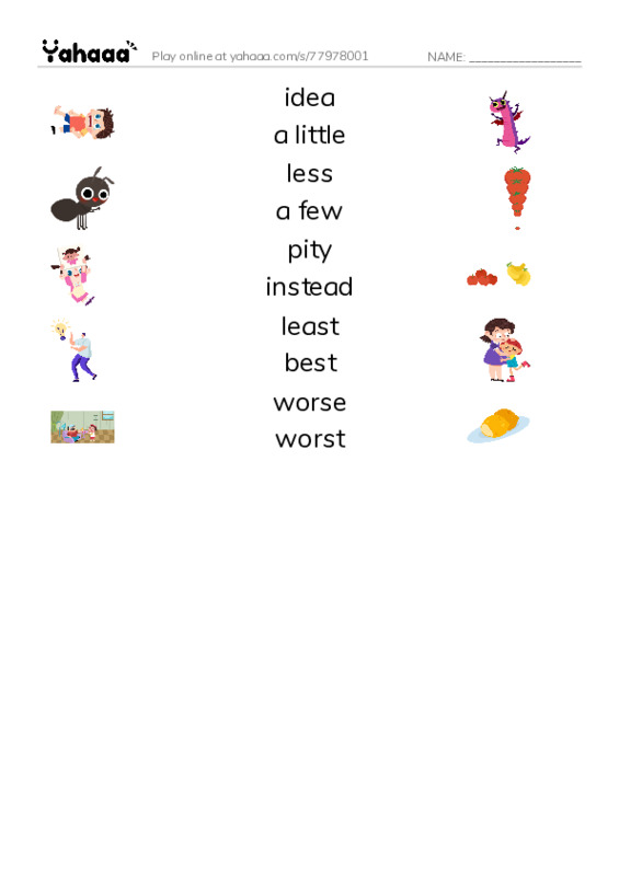 New Concept English Lesson 109-110 PDF three columns match words