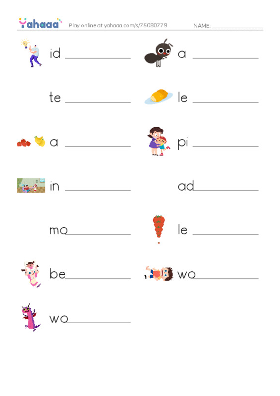 New Concept English Lesson 109-110 PDF worksheet writing row