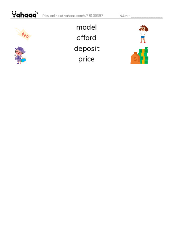 New Concept English Lesson 111-112 PDF three columns match words