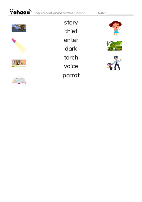New Concept English Lesson 119-120 PDF three columns match words