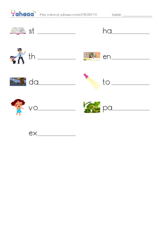 New Concept English Lesson 119-120 PDF worksheet writing row