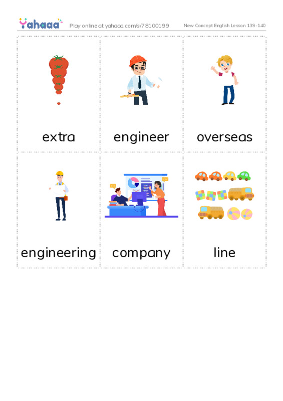 New Concept English Lesson 139-140 PDF flaschards with images