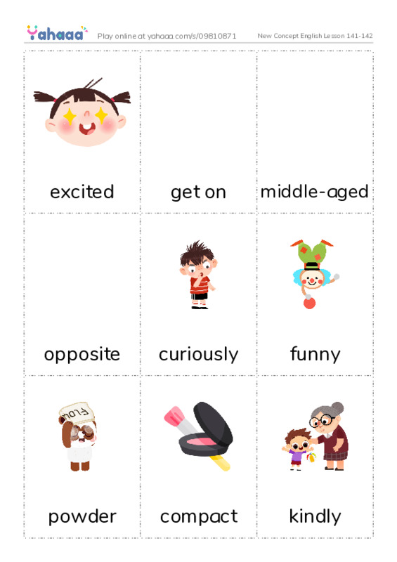 New Concept English Lesson 141-142 PDF flaschards with images