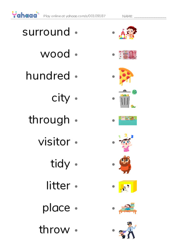 New Concept English Lesson 143-144 PDF link match words worksheet