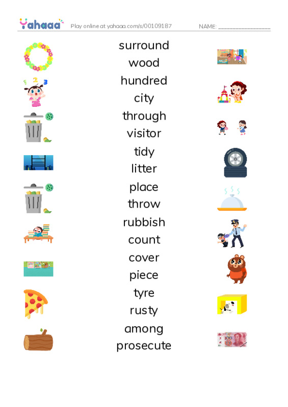 New Concept English Lesson 143-144 PDF three columns match words