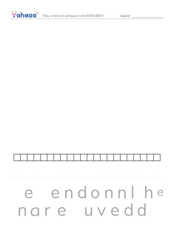 625 words to know in English: Numbers 5 PDF word puzzles worksheet