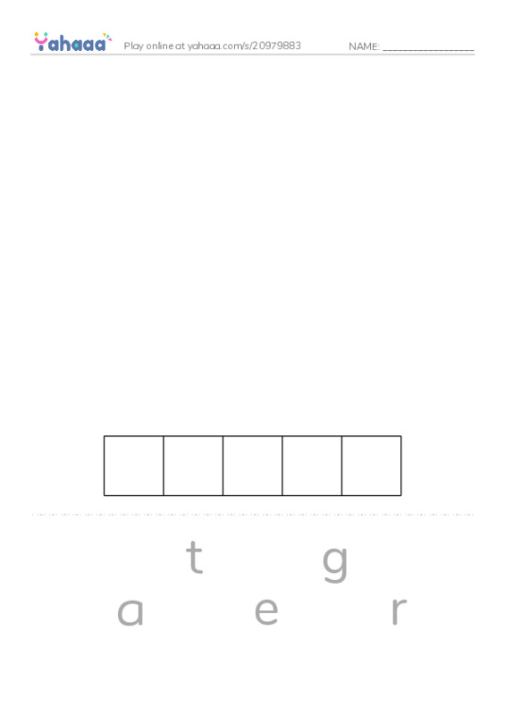 1000 basic English words: G 3 PDF word puzzles worksheet