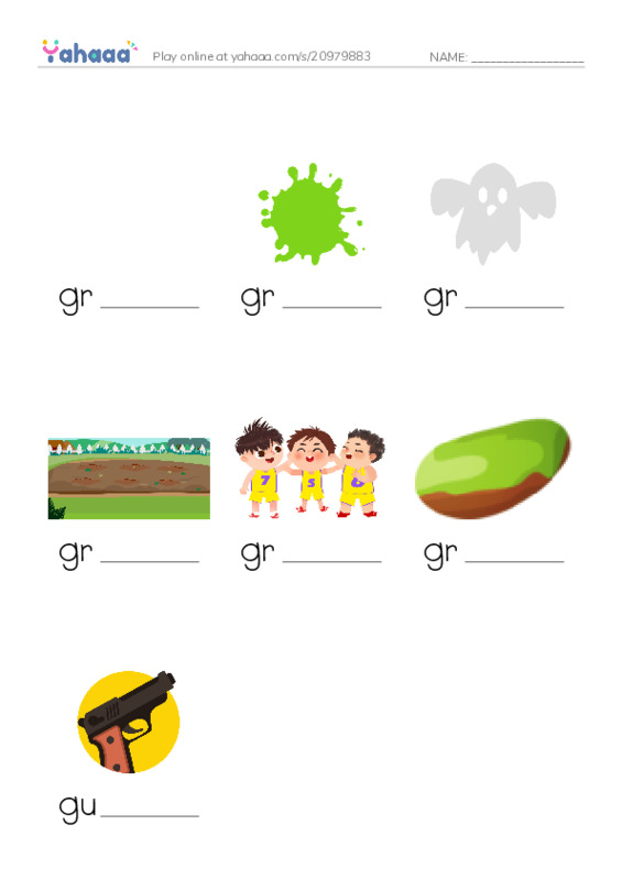 1000 basic English words: G 3 PDF worksheet to fill in words gaps