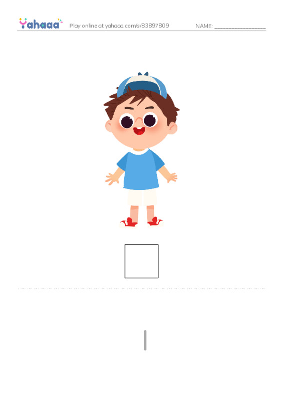 1000 basic English words: I PDF word puzzles worksheet