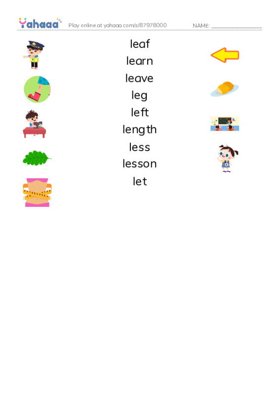 1000 basic English words: L 2 PDF three columns match words
