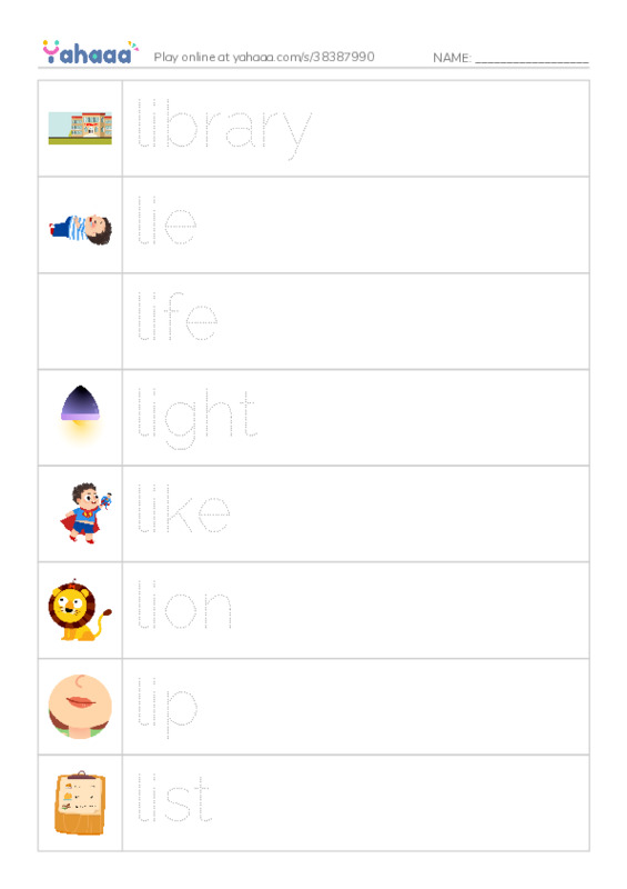 1000 basic English words: L 3 PDF one column image words