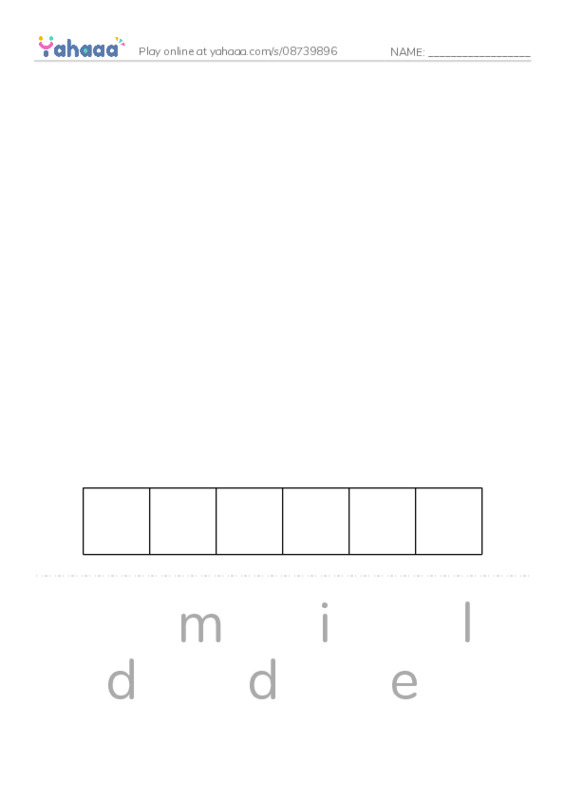 1000 basic English words: M 3 PDF word puzzles worksheet