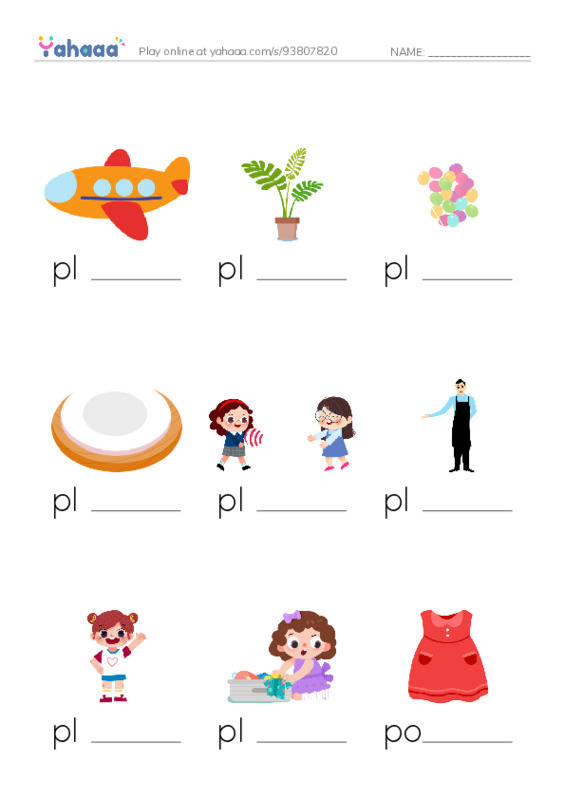 1000 basic English words: P 4 PDF worksheet to fill in words gaps