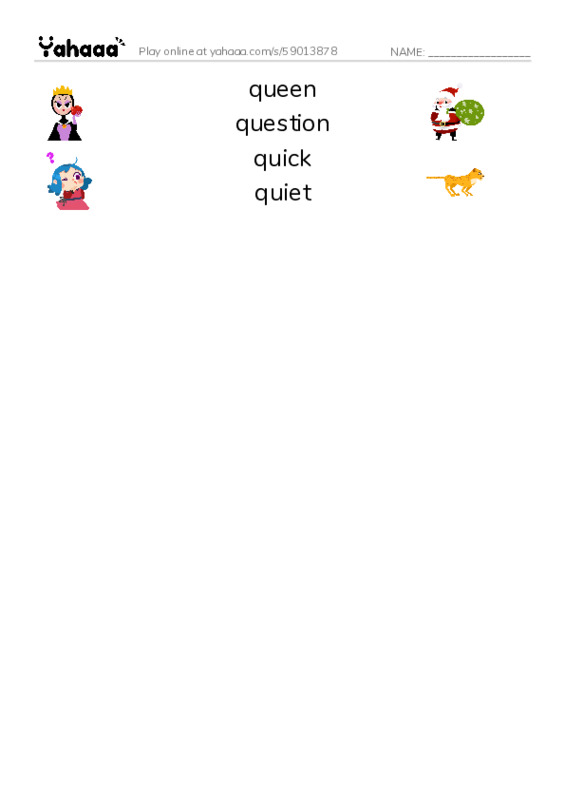 1000 basic English words: Q PDF three columns match words