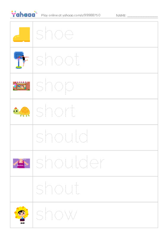 1000 basic English words: S 4 PDF one column image words