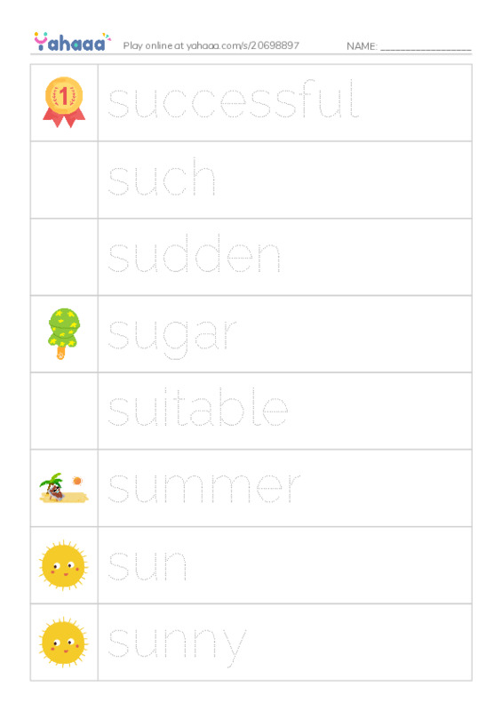 1000 basic English words: S 11 PDF one column image words