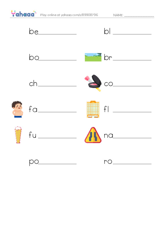 Common Adjectives in English: shape 1 PDF worksheet writing row