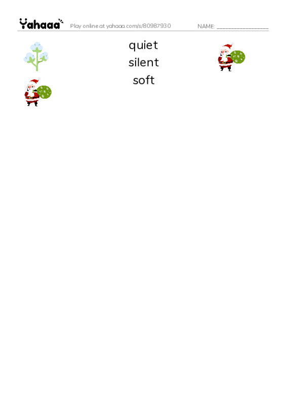 Common Adjectives in English: sound 2 PDF three columns match words