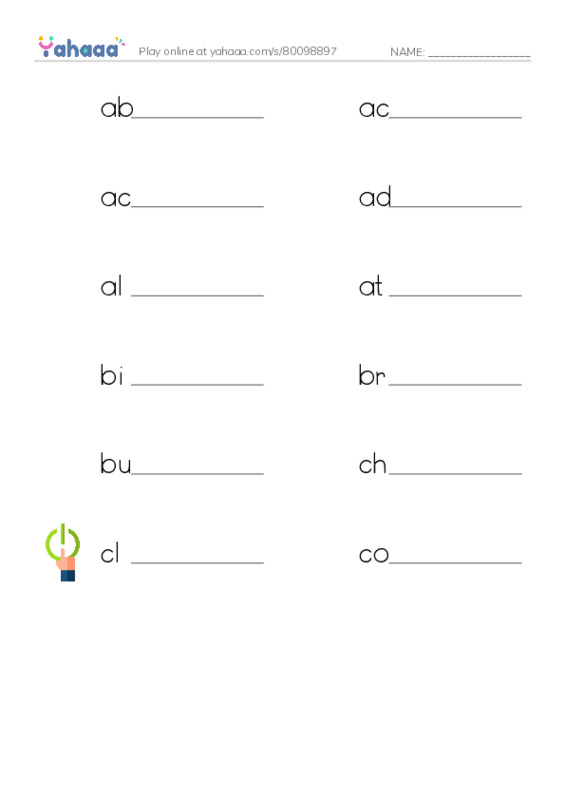 Common Adjectives in English: physics 1 PDF worksheet writing row
