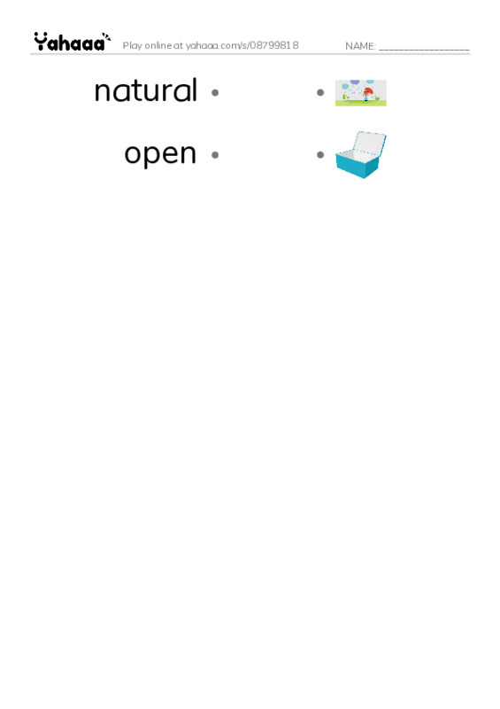 Common Adjectives in English: physics 3 PDF link match words worksheet