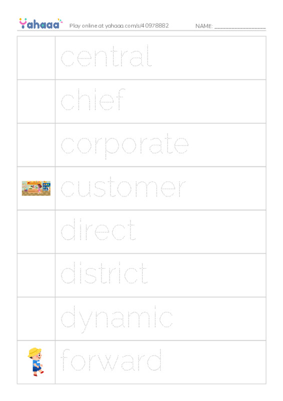 Common Adjectives in English: corporate prefixes 1 PDF one column image words