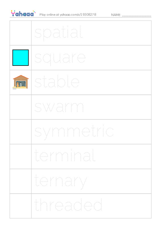 Common Adjectives in English: algorithms 9 PDF one column image words